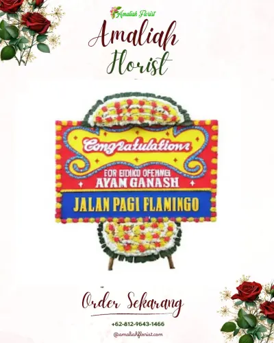 Bunga Papan Congratulation di Blimbingwuluh
